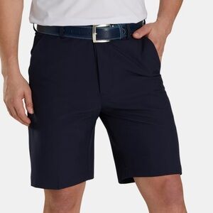 FootJoy Men’s Flat Front Golf Shorts Navy Blue Size 36